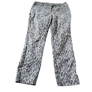 Soft Surroundings Womens Blue White Cropped Striped Pants Stretch Size 4P